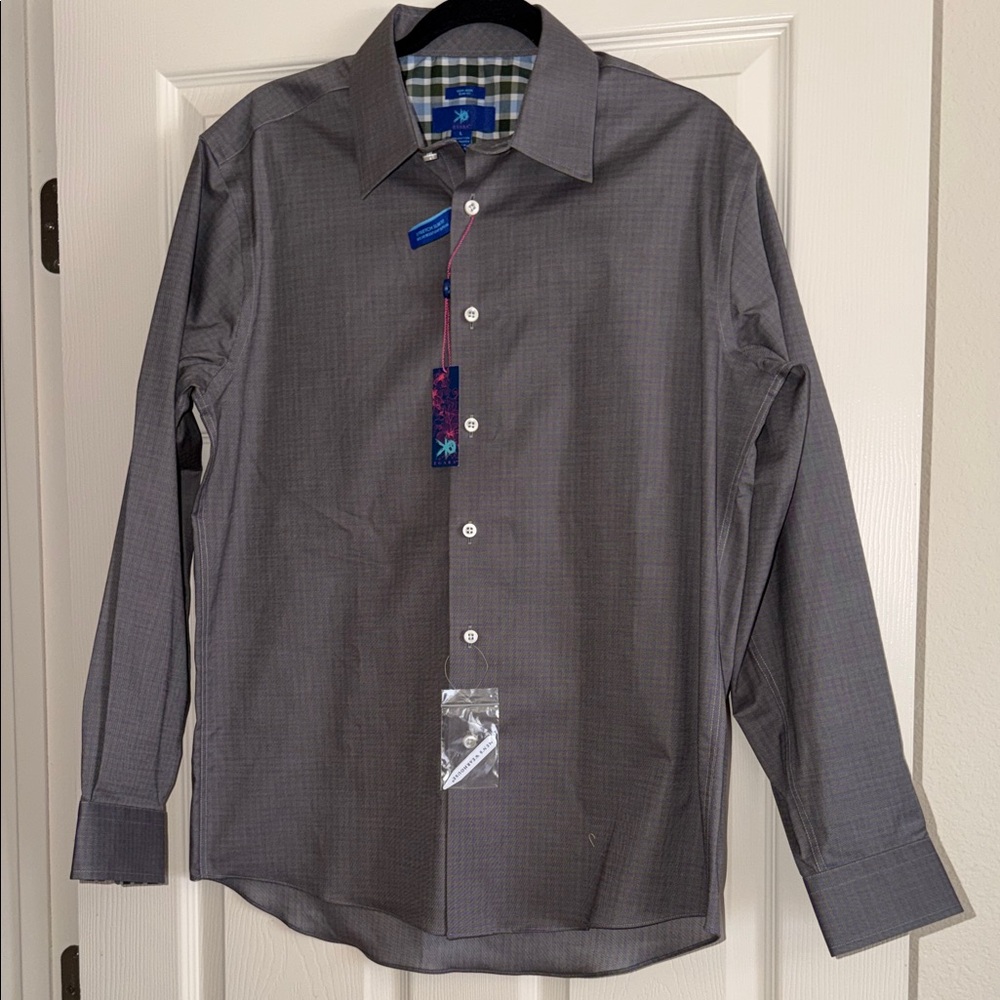 Egara Button Down Shirt Stretch Slim Fit